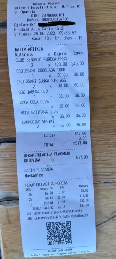 Turisti šokirani računom u Opatiji: Ovu narudžbu su platili više od 100 KM